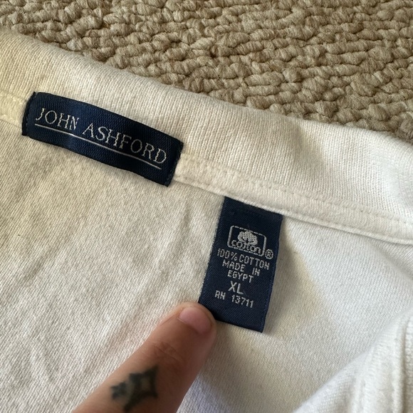 john ashford 100% cotton quarter button down shirt size XL - Picture 2 of 3